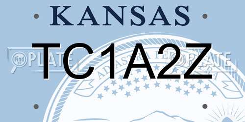 TC1A2Z Kansas License Plate