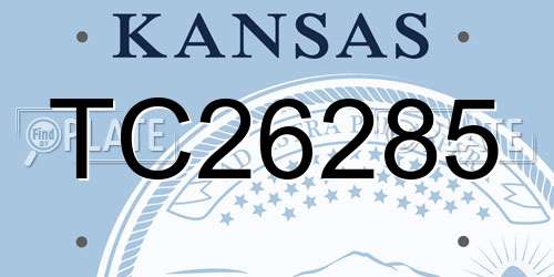 TC26285 Kansas License Plate