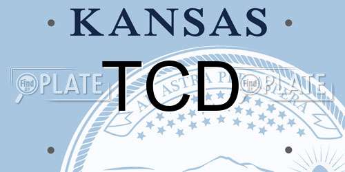 TCD Kansas License Plate