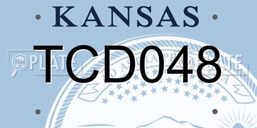 TCD048 Kansas License Plate