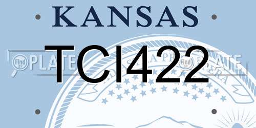 TCI422 Kansas License Plate