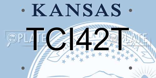 TCI42T Kansas License Plate