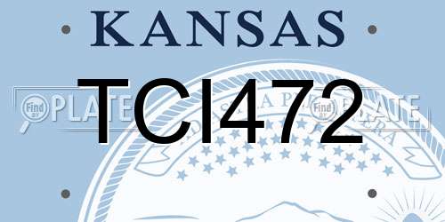 TCI472 Kansas License Plate