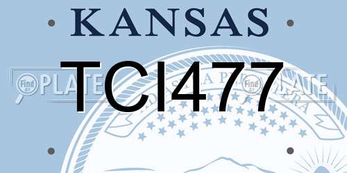 TCI477 Kansas License Plate