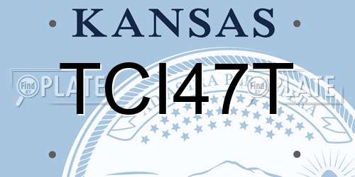 TCI47T Kansas License Plate