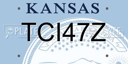 TCI47Z Kansas License Plate