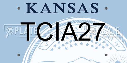 TCIA27 Kansas License Plate