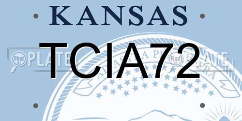 TCIA72 Kansas License Plate