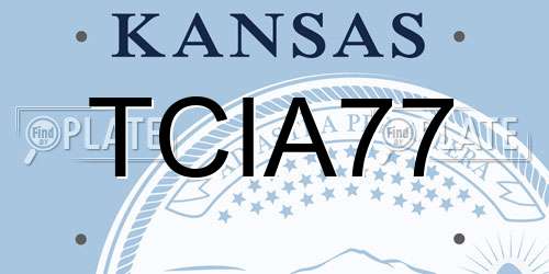 TCIA77 Kansas License Plate