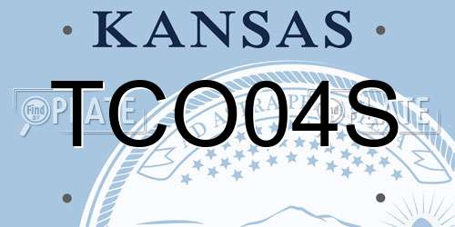 TCO04S Kansas License Plate