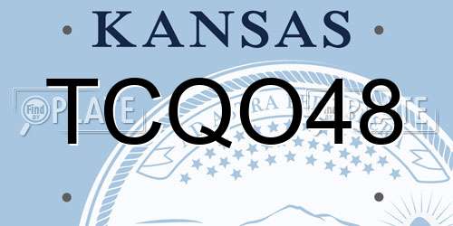 TCQO48 Kansas License Plate
