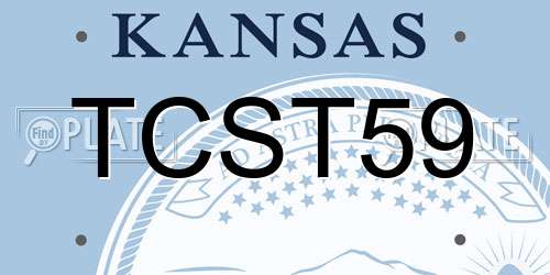 TCST59 Kansas License Plate