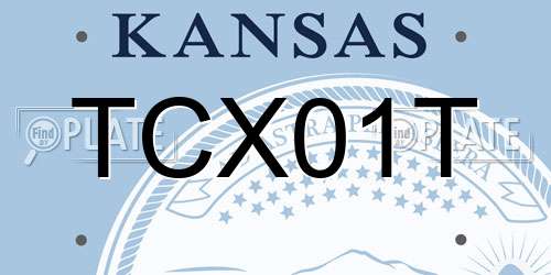 TCX01T Kansas License Plate
