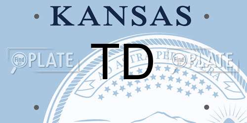 TD Kansas License Plate