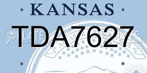 TDA7627 Kansas License Plate