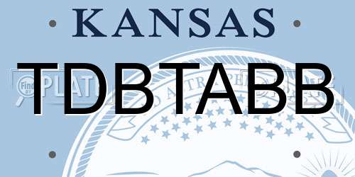 TDBTABB Kansas License Plate