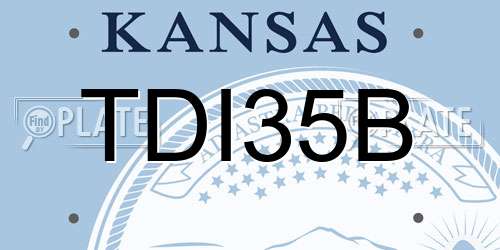 TDI35B Kansas License Plate