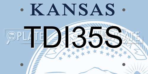 TDI35S Kansas License Plate