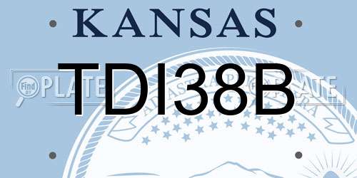 TDI38B Kansas License Plate