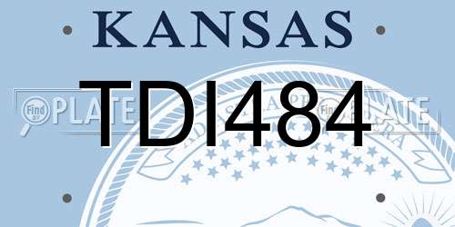 TDI484 Kansas License Plate