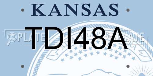 TDI48A Kansas License Plate