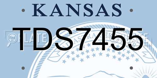 TDS7455 Kansas License Plate