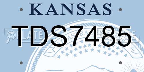 TDS7485 Kansas License Plate