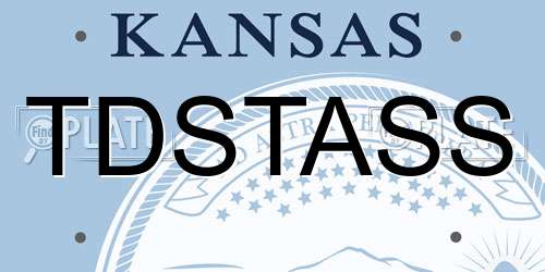 TDSTASS Kansas License Plate