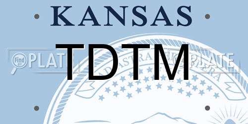 TDTM Kansas License Plate