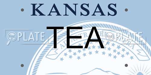 TEA Kansas License Plate