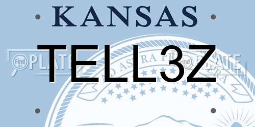 TELL3Z Kansas License Plate