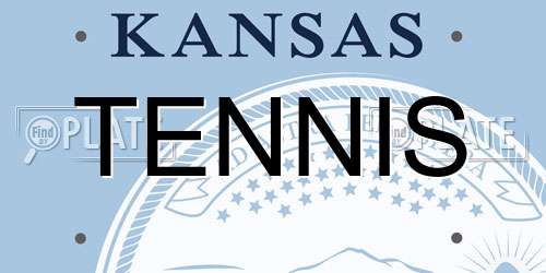 TENNIS Kansas License Plate