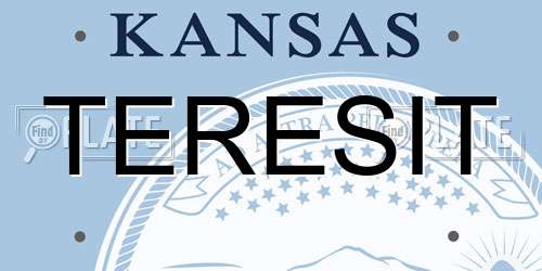 TERESIT Kansas License Plate