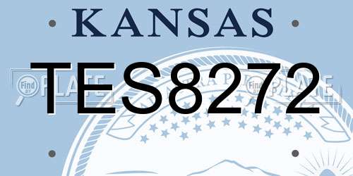 TES8272 Kansas License Plate