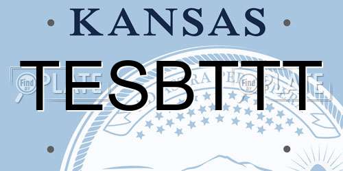 TESBTTT Kansas License Plate
