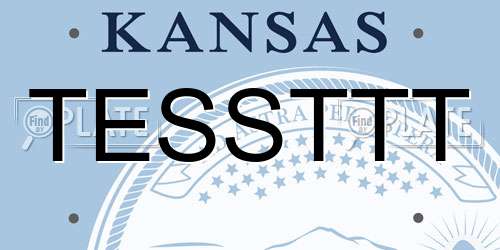TESSTTT Kansas License Plate