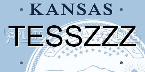 TESSZZZ Kansas License Plate