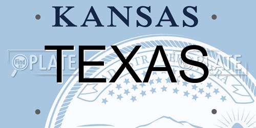 TEXAS Kansas License Plate