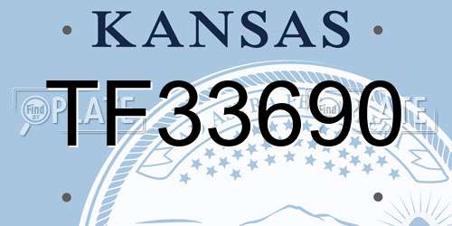 TF33690 Kansas License Plate