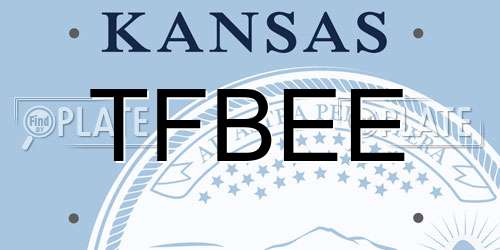 TFBEE Kansas License Plate