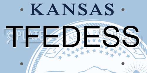 TFEDESS Kansas License Plate