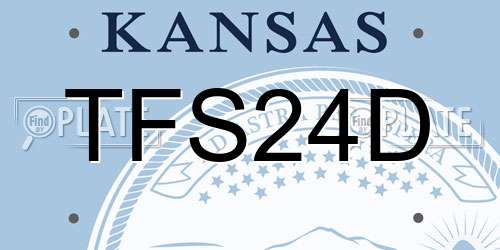 TFS24D Kansas License Plate