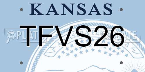 TFVS26 Kansas License Plate