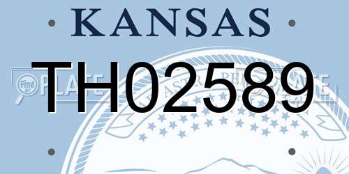 TH02589 Kansas License Plate