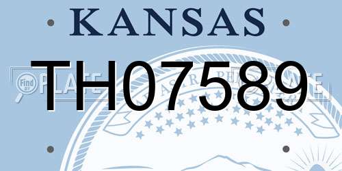 TH07589 Kansas License Plate