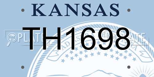 TH1698 Kansas License Plate