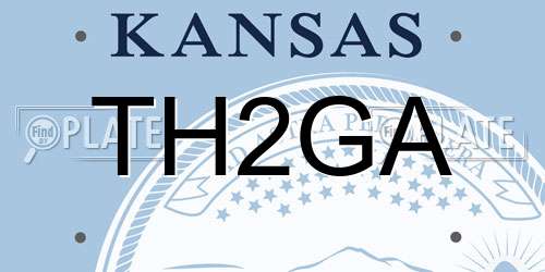 TH2GA Kansas License Plate