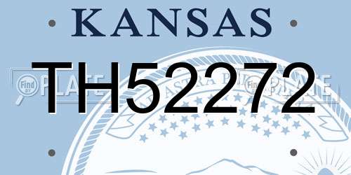 TH52272 Kansas License Plate