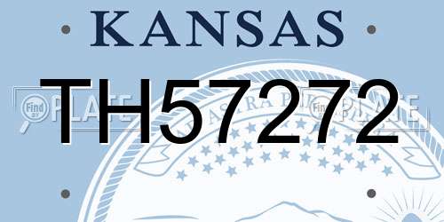 TH57272 Kansas License Plate