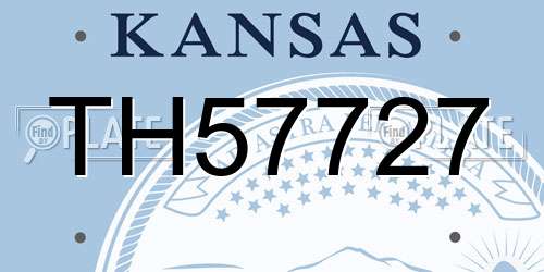 TH57727 Kansas License Plate